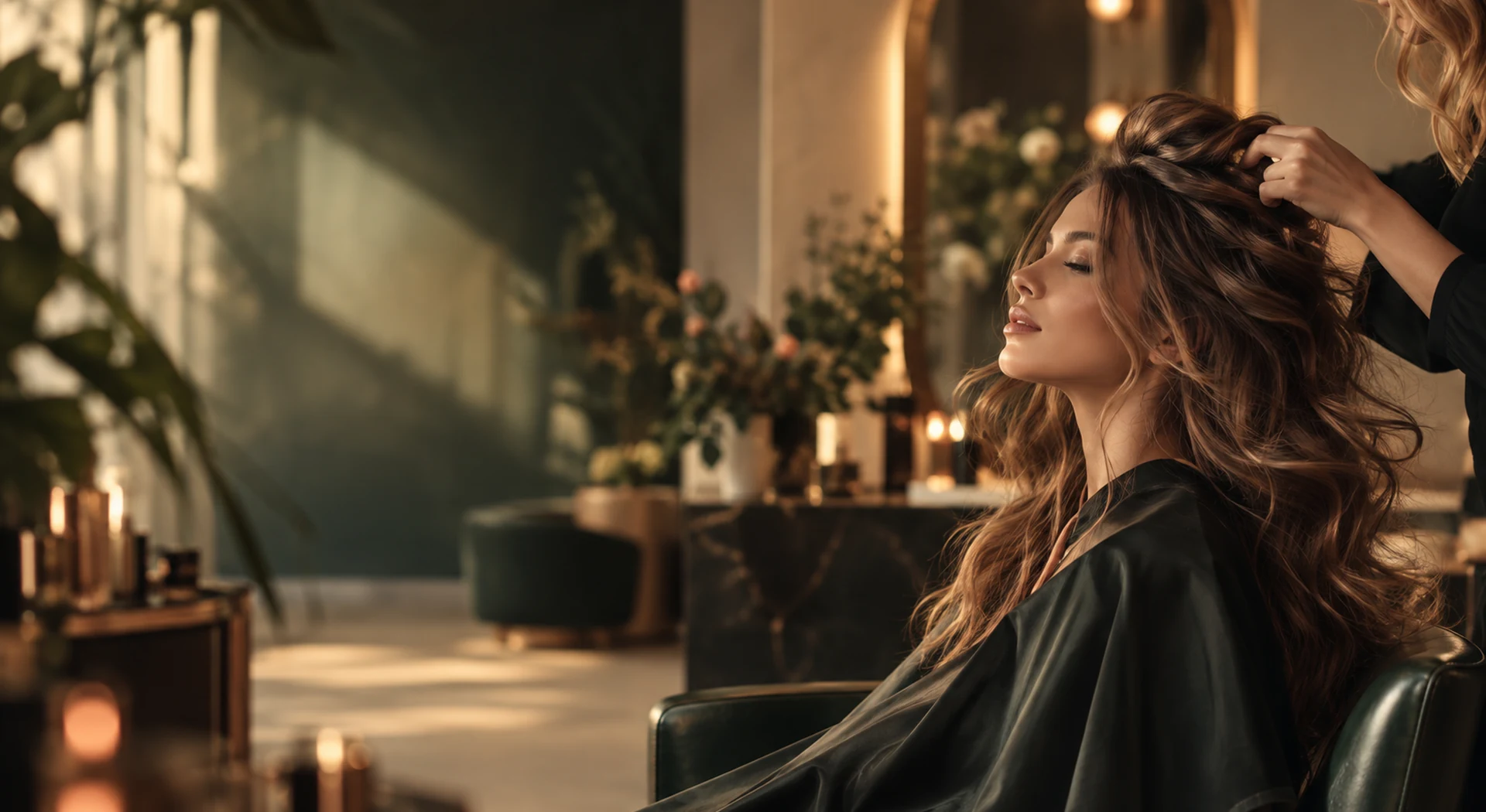 Haarpflege und Styling im Salon
